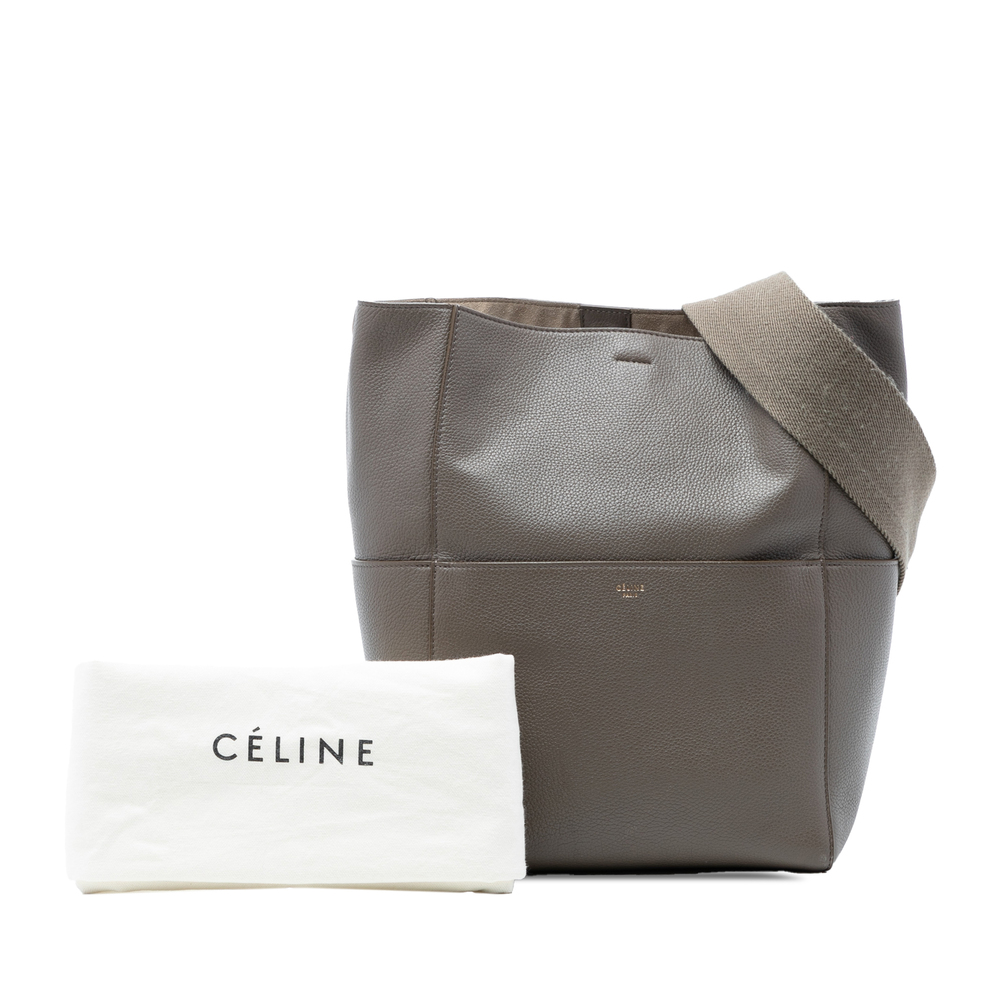 Pre-Loved Celine Medium Leather Seau Sangle Bucket Bag - Picture 8 of 8